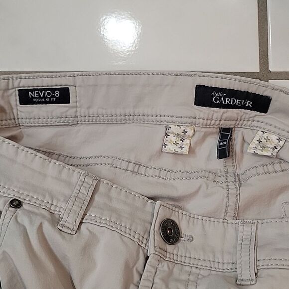 Atelier Gardeur Women's Nevio-8 Regular fit gray pants size 36/32 - Picture 4 of 9